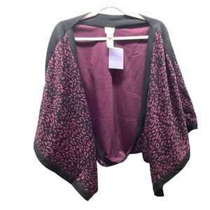 Hot in Hollywood Deep Purple Knit Top One Size Fits Most. New With Tags